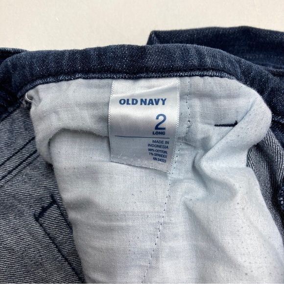 Old Navy Womens The Flirt Wide Leg Trouser Jeans Size 2 Long Blue Denim - Picture 8 of 8